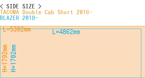 #TACOMA Double Cab Short 2016- + BLAZER 2018-